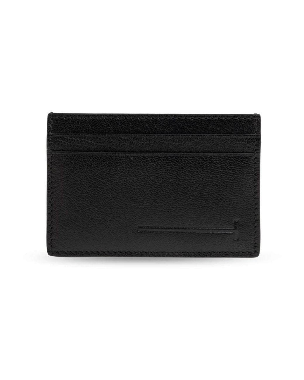 Tom Ford Accessoires ,Zwart ,Leer Leren Kaarthouder in het Black voor heren