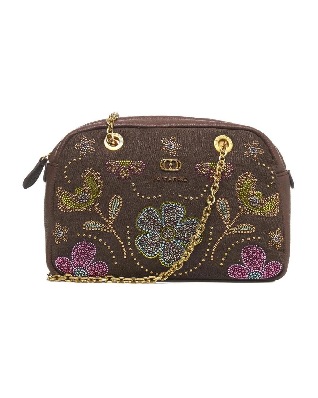La Carrie Brown Shoulder Bags