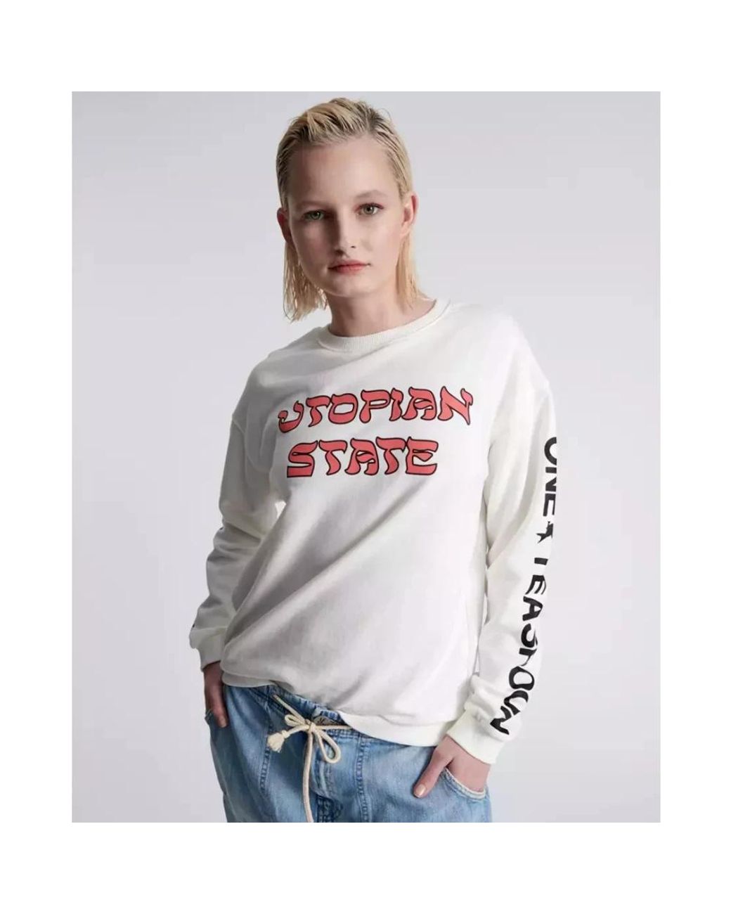 One Teaspoon White Sweatshirts