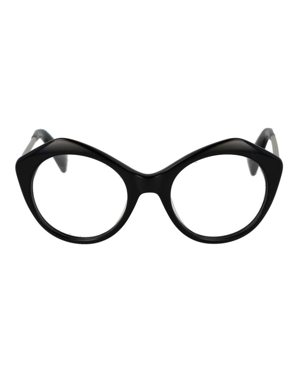Yohji Yamamoto Black Metal & Plastic Glasses (Frames) Accessory
