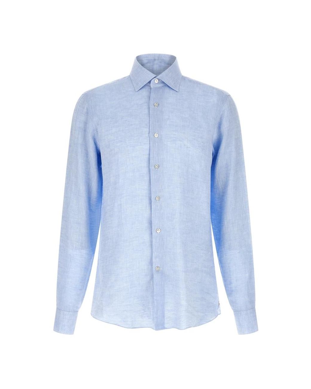 Borriello Blue Formal Shirts for men