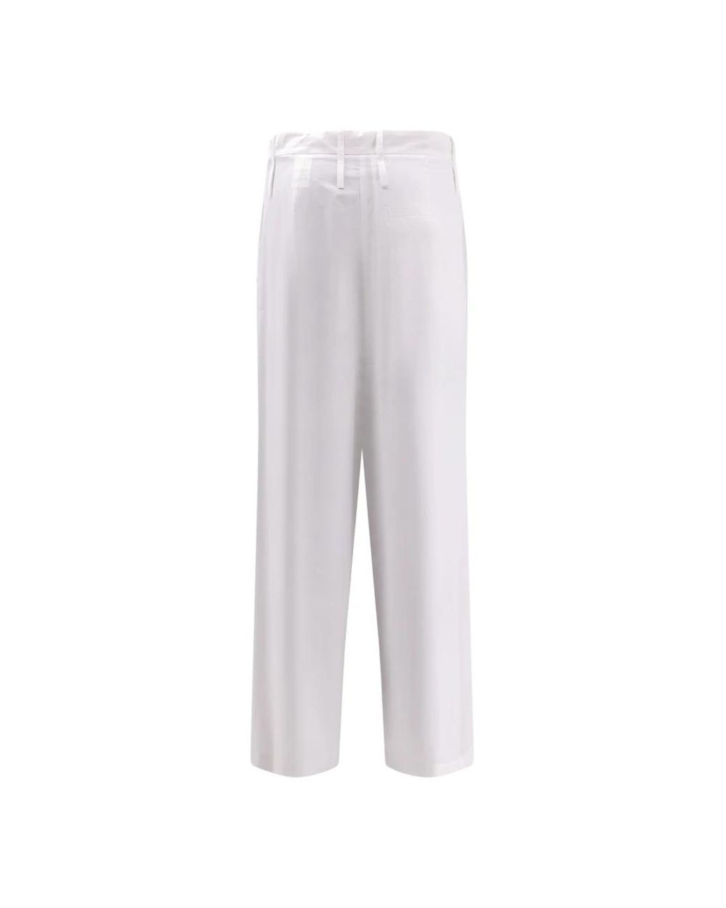 Alysi White Cropped Trousers