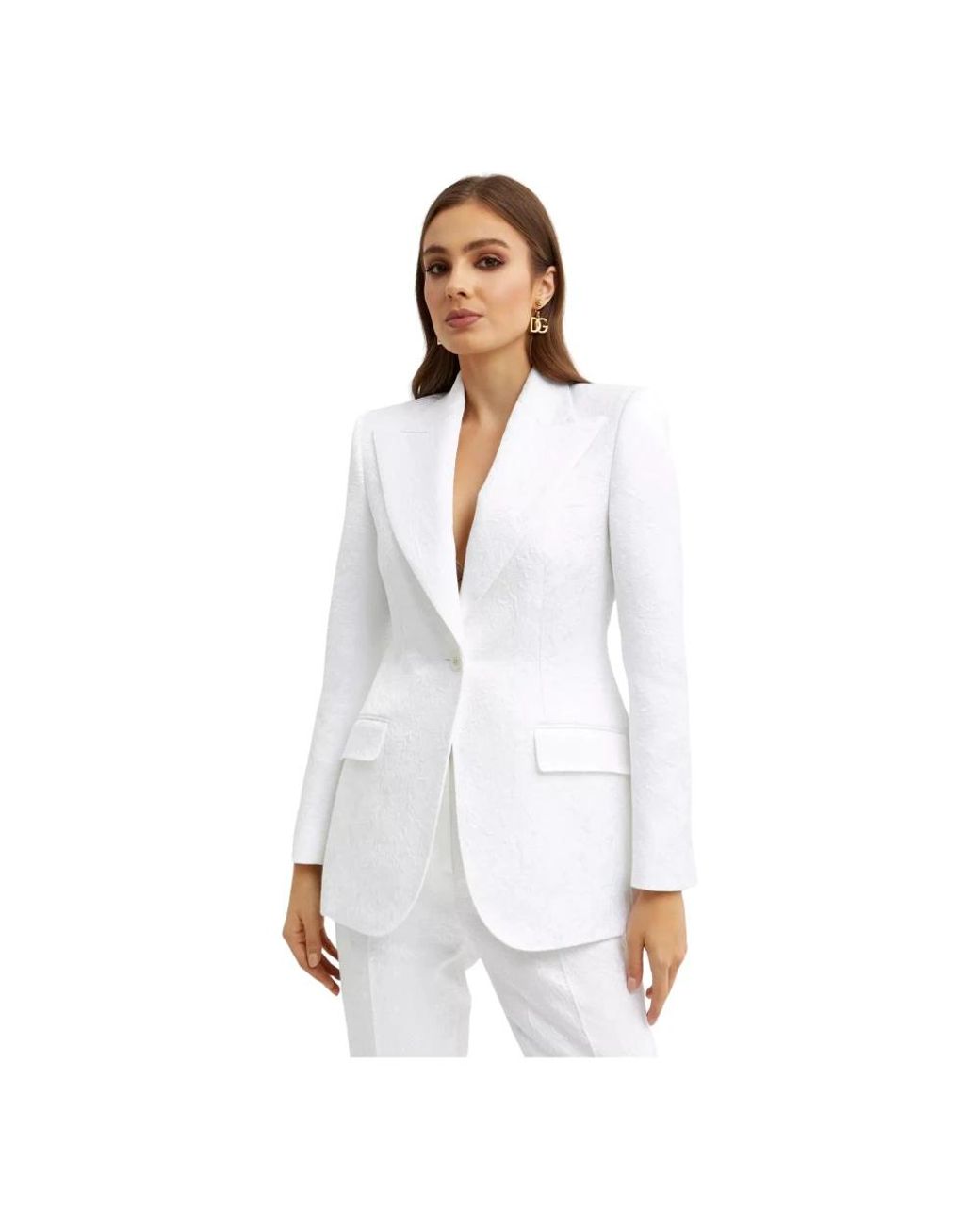 Dolce & Gabbana White Blazers