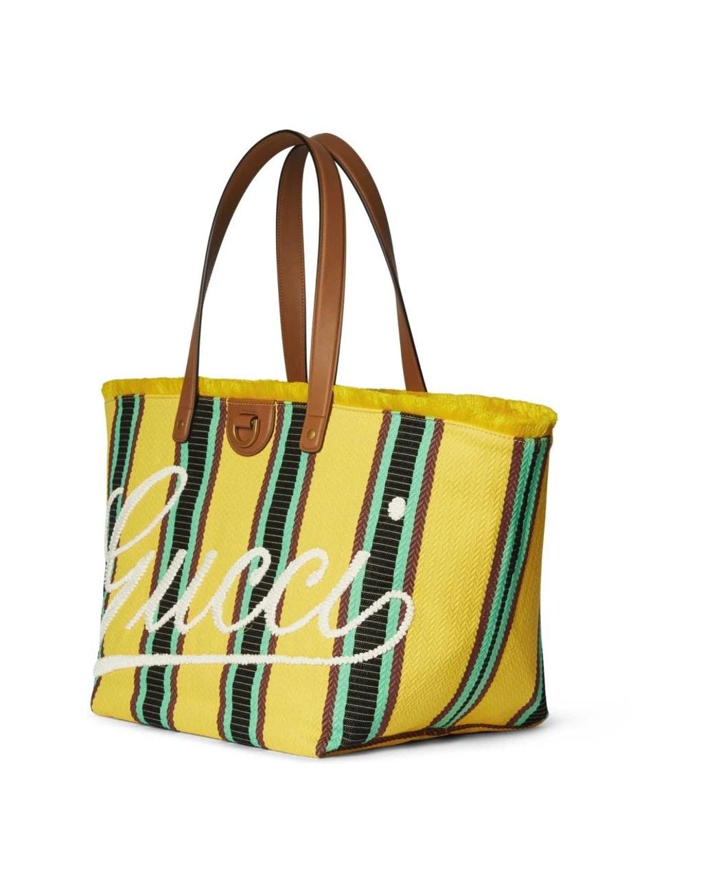 Gucci Yellow Shopping Bags
