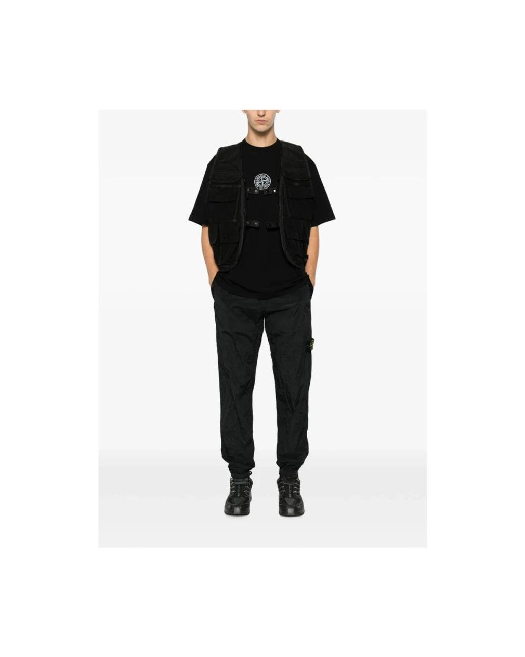 Stone Island Black T-Shirts for men