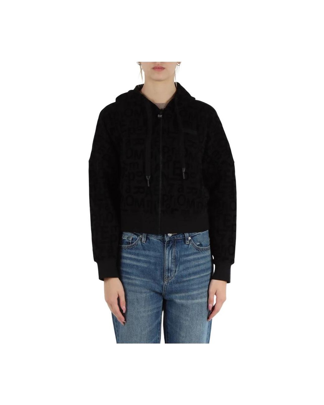EA7 Black Zip-Throughs
