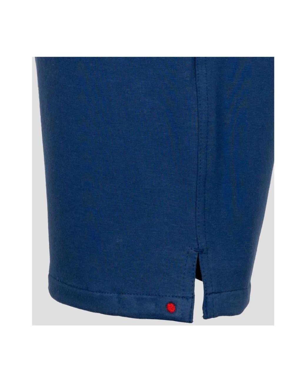 Kiton Pants Regular Solid 100% Handmade in Blue für Herren