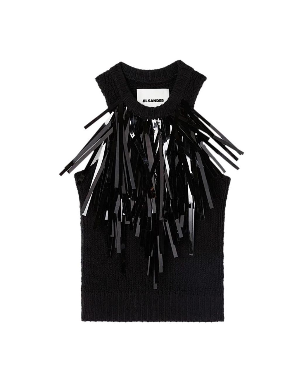 Jil Sander Black Round-Neck Knitwear