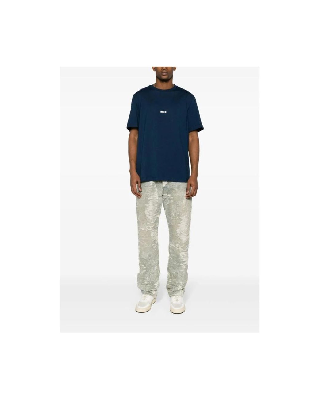 MSGM Blue T-Shirts for men