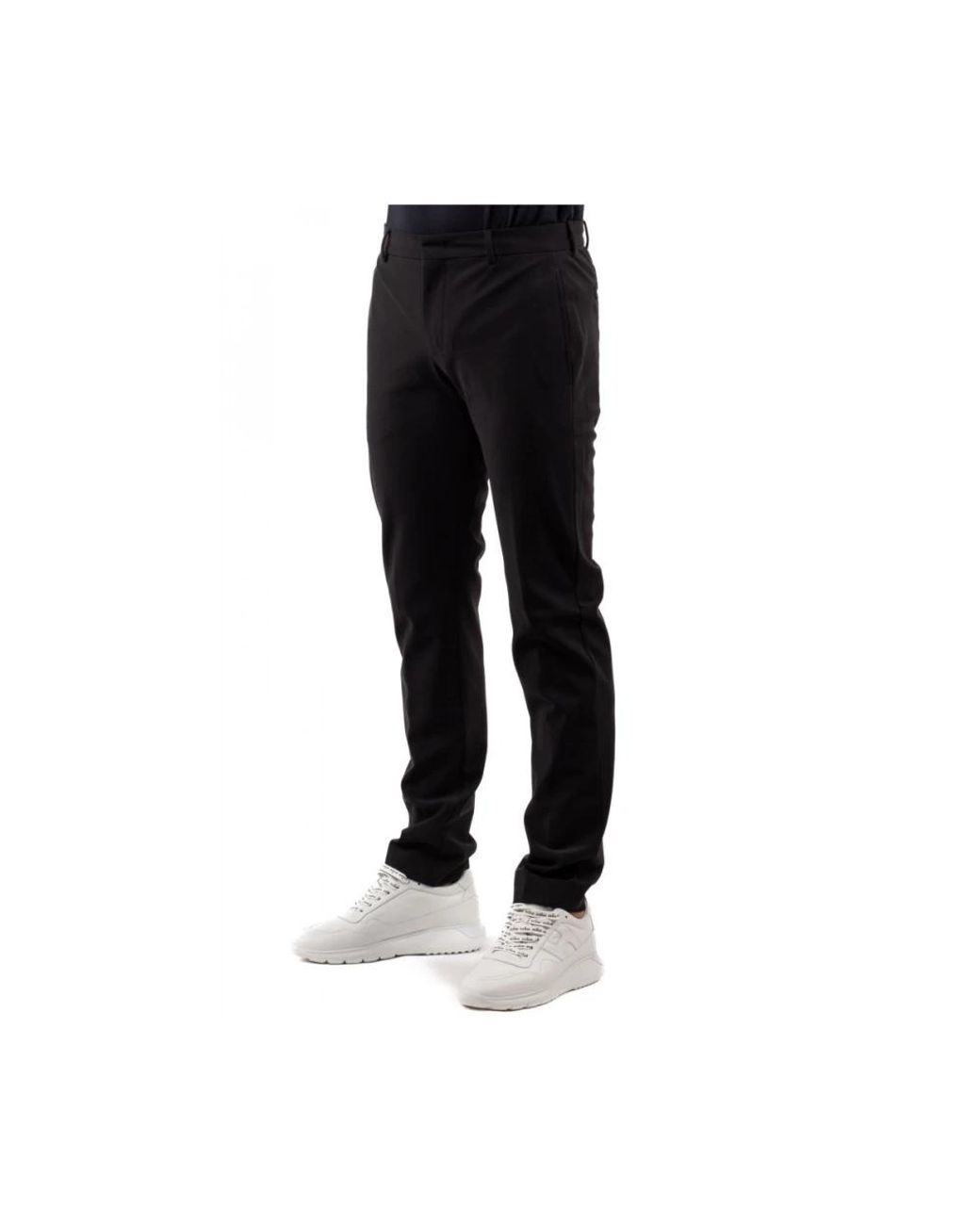 PT01 Black Slim-Fit Trousers for men