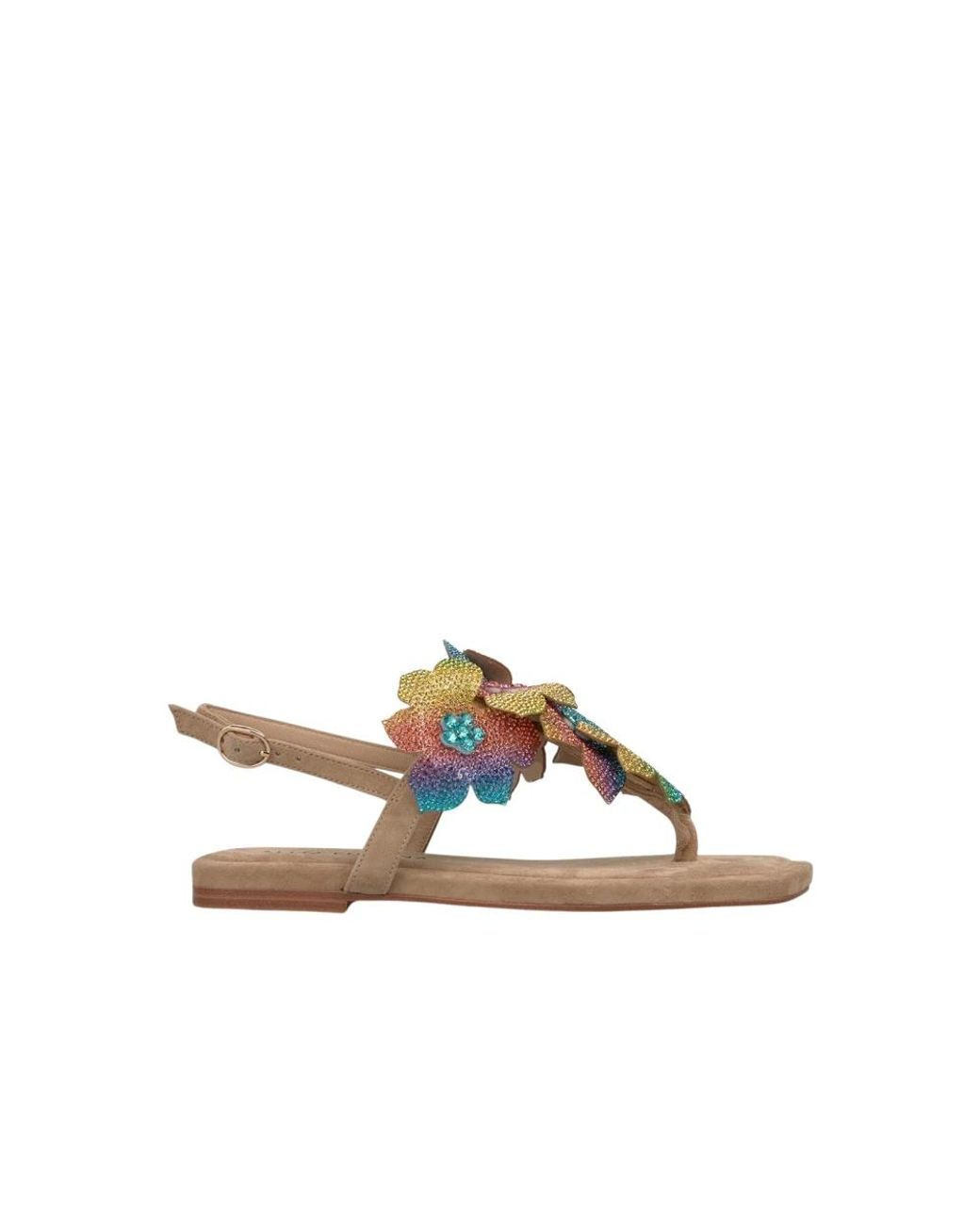 Alma En Pena. Brown Flat Sandals