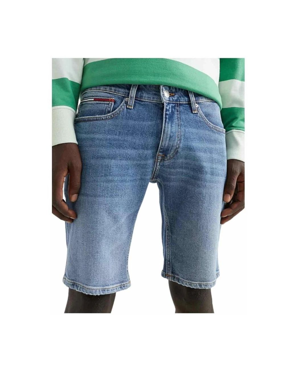 Tommy Hilfiger Blue Denim Shorts for men