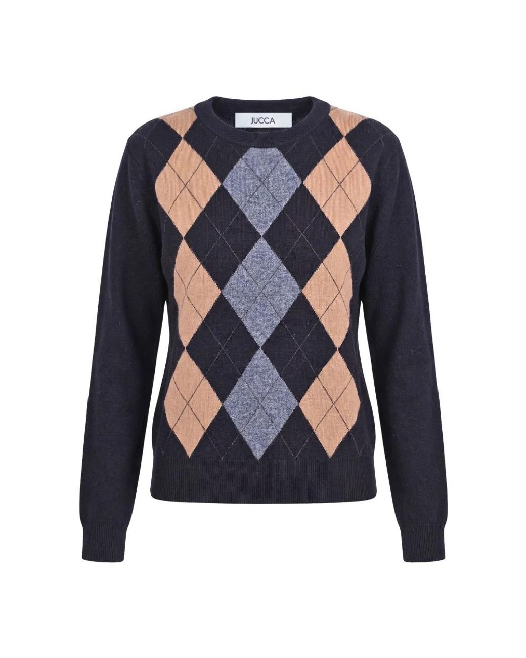 Jucca Blue Round-Neck Knitwear