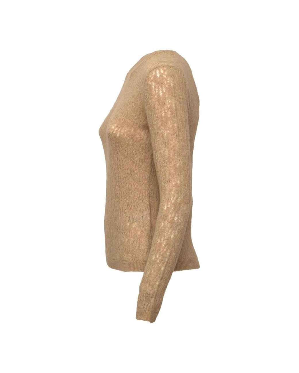 Isabel Marant Natural Obeline Baby Alpaca-Blend Open-Knit Sweater