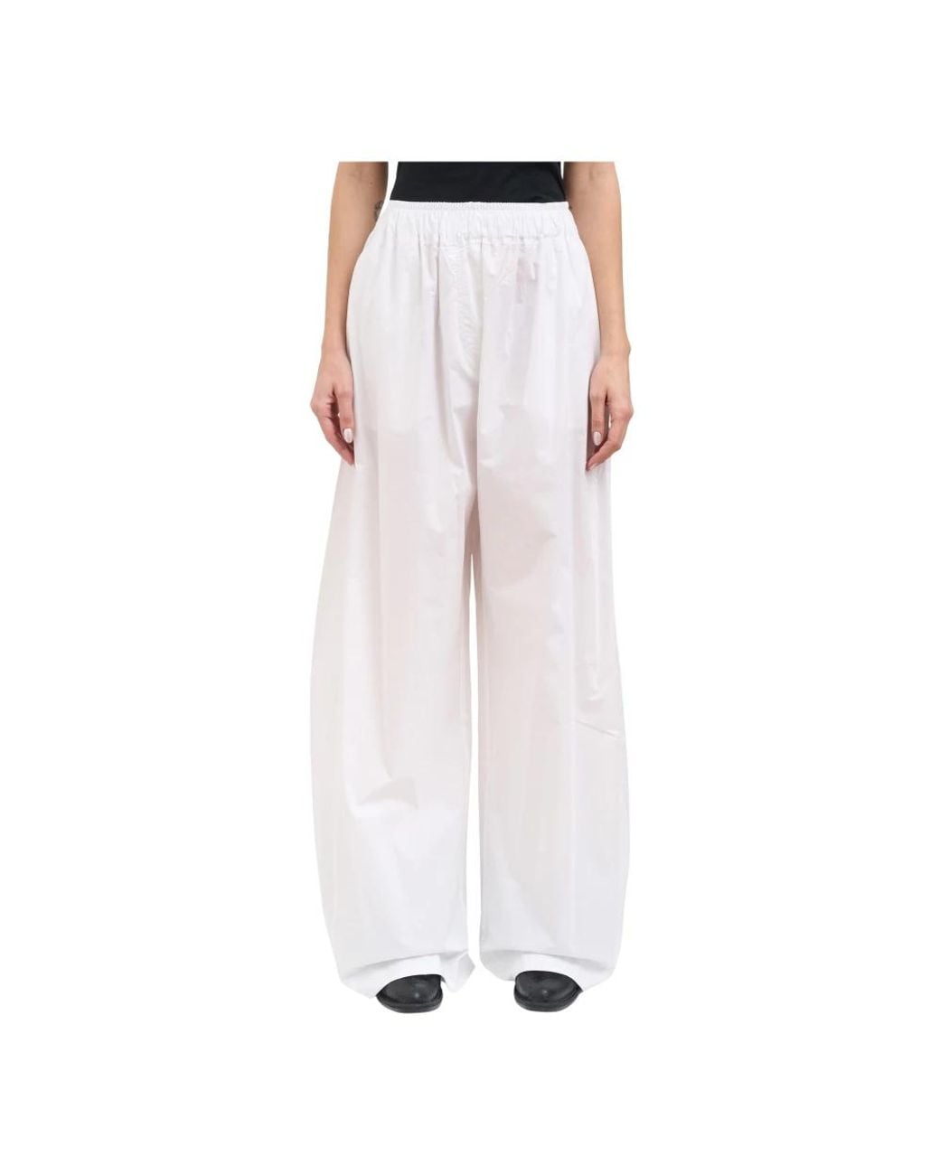 Thelatest White Wide Trousers