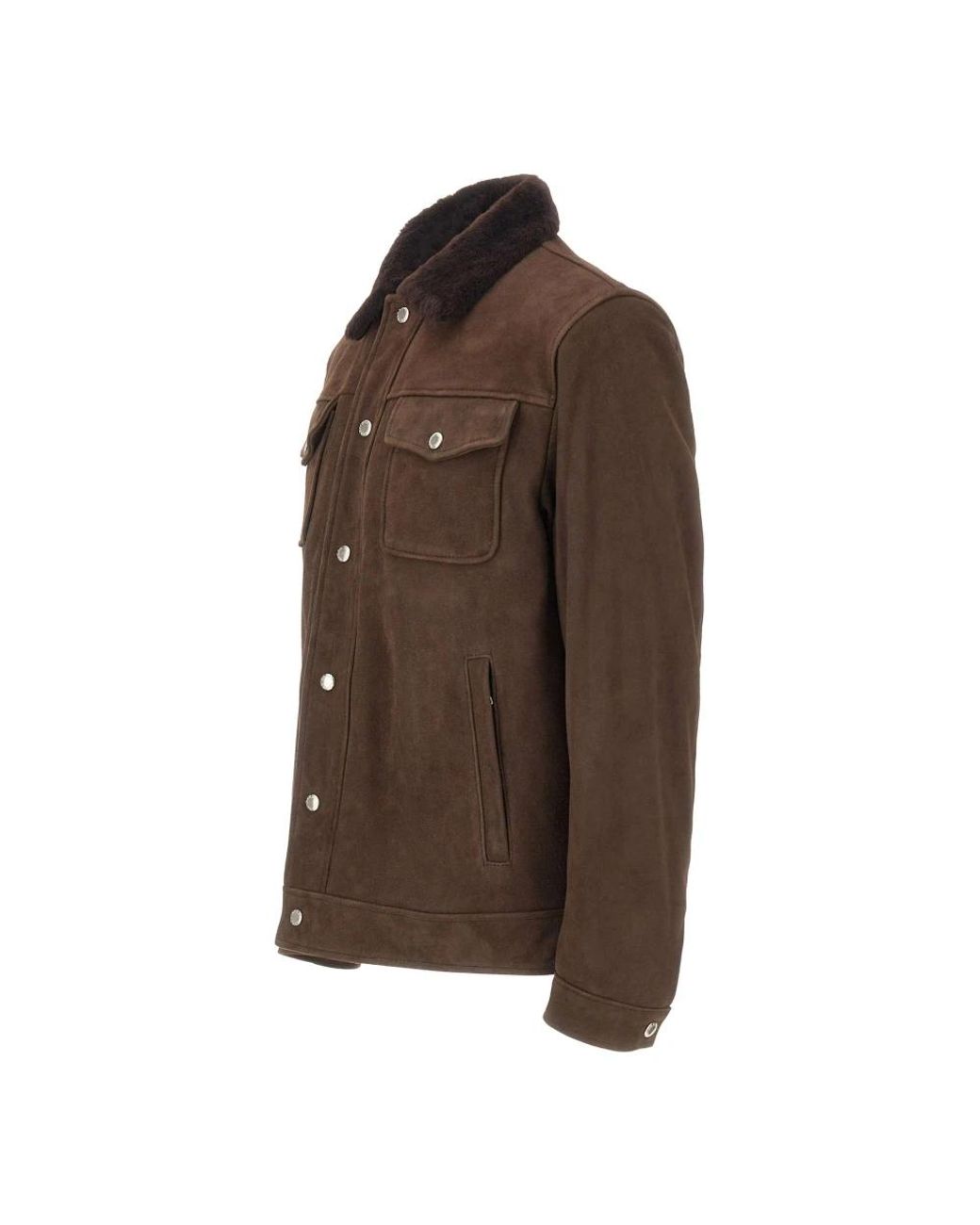Barba Napoli Brown Leather Jackets for men