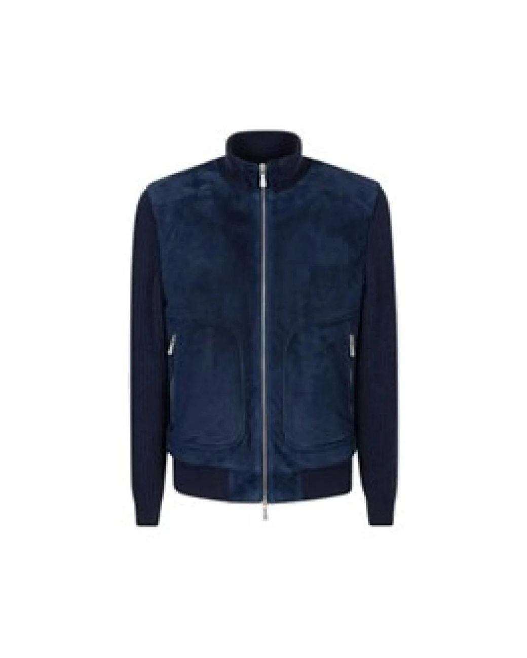 Eleventy Blue Bomber Jackets for men