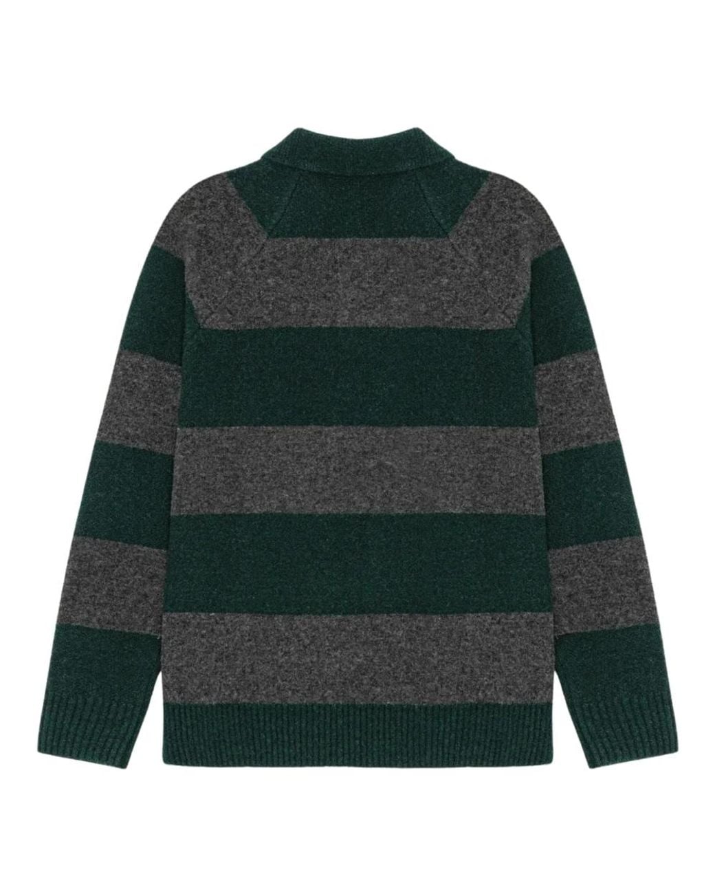 Les Deux Green Round-Neck Knitwear for men