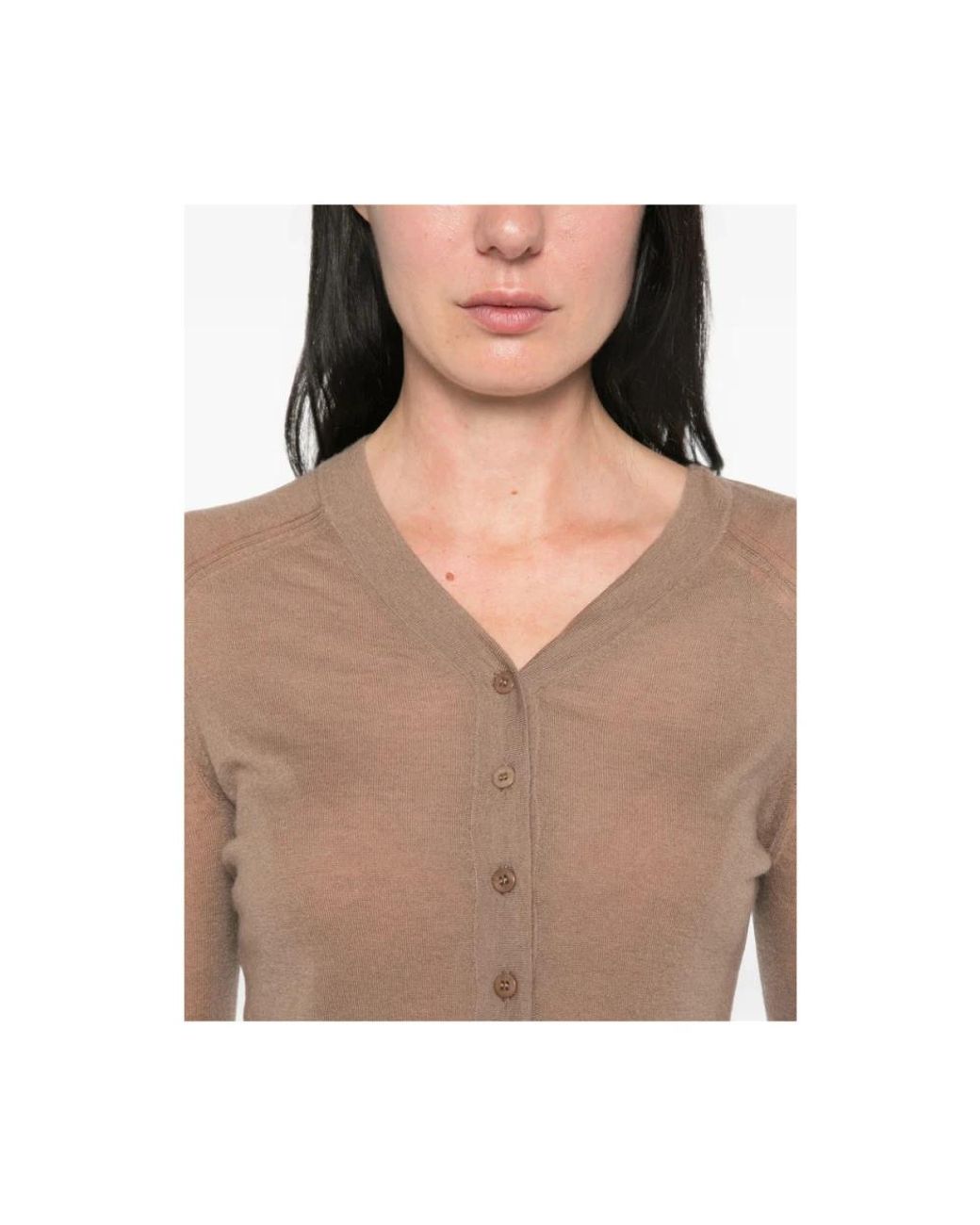 Joseph Brown V-Neck Knitwear