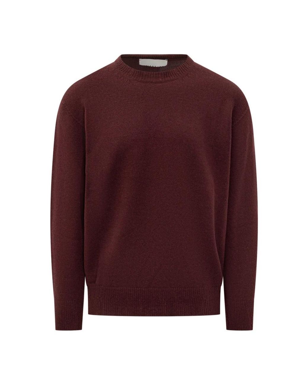 Amaranto Red Round-Neck Knitwear for men