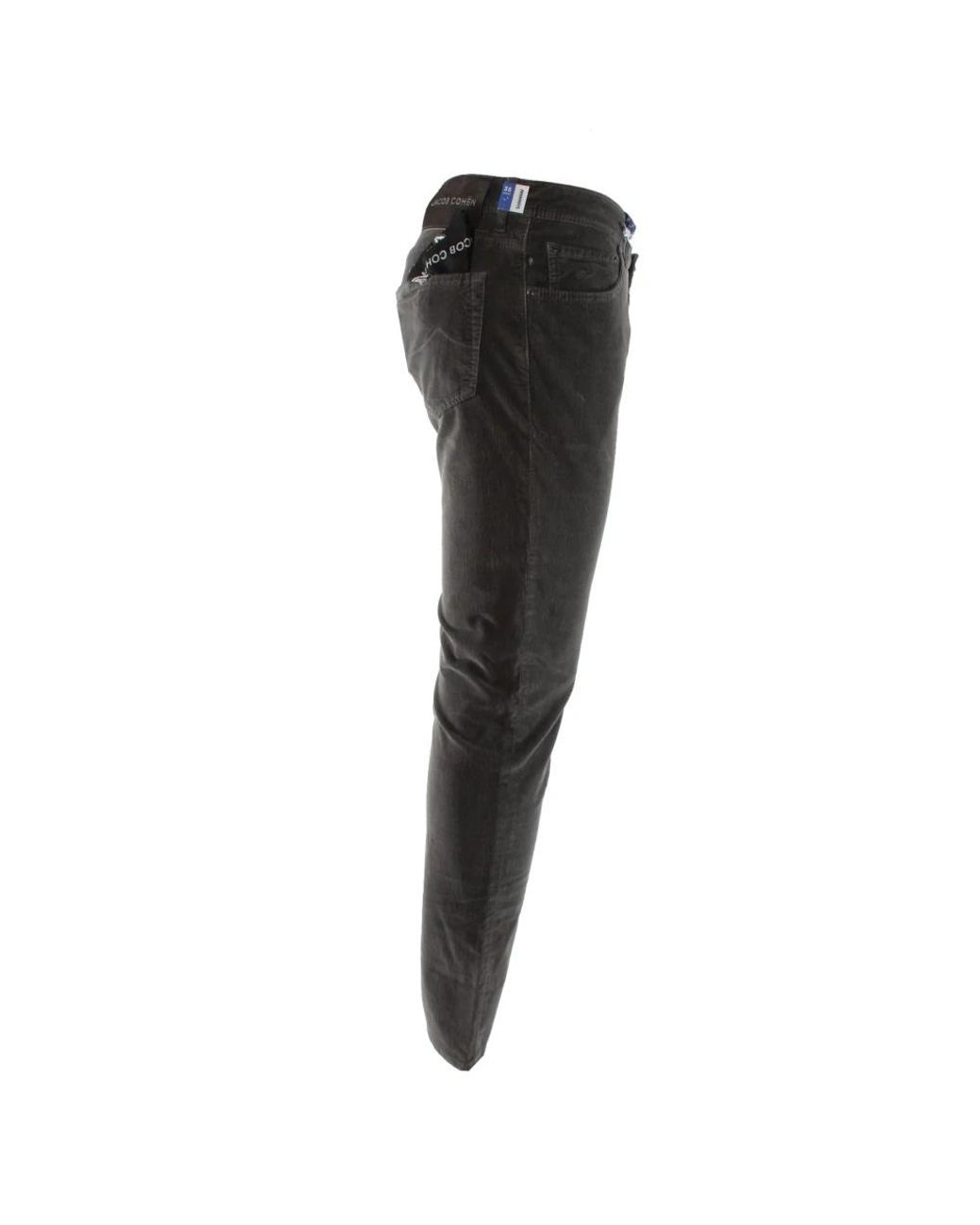 Jacob Cohen Black Straight Trousers for men