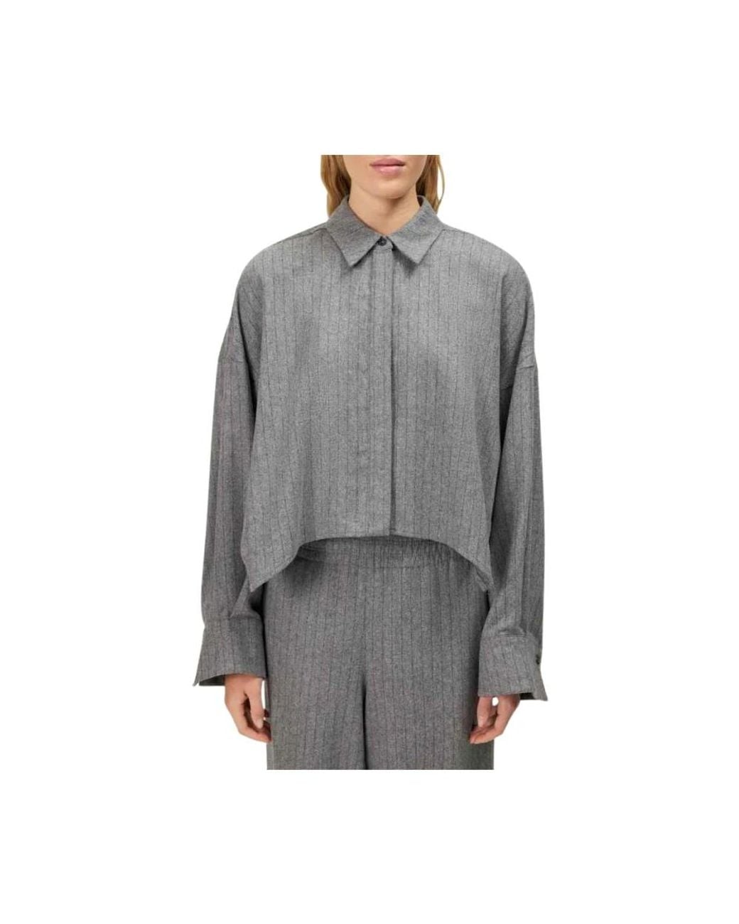 Drykorn Oshia Blouse in het Gray