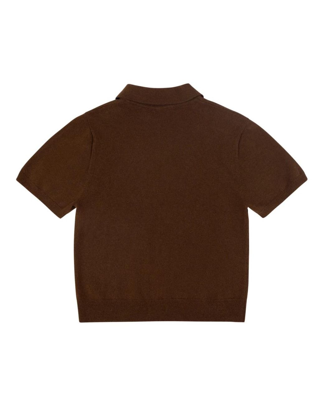 Entire studios Half-Button Polo in het Brown voor heren