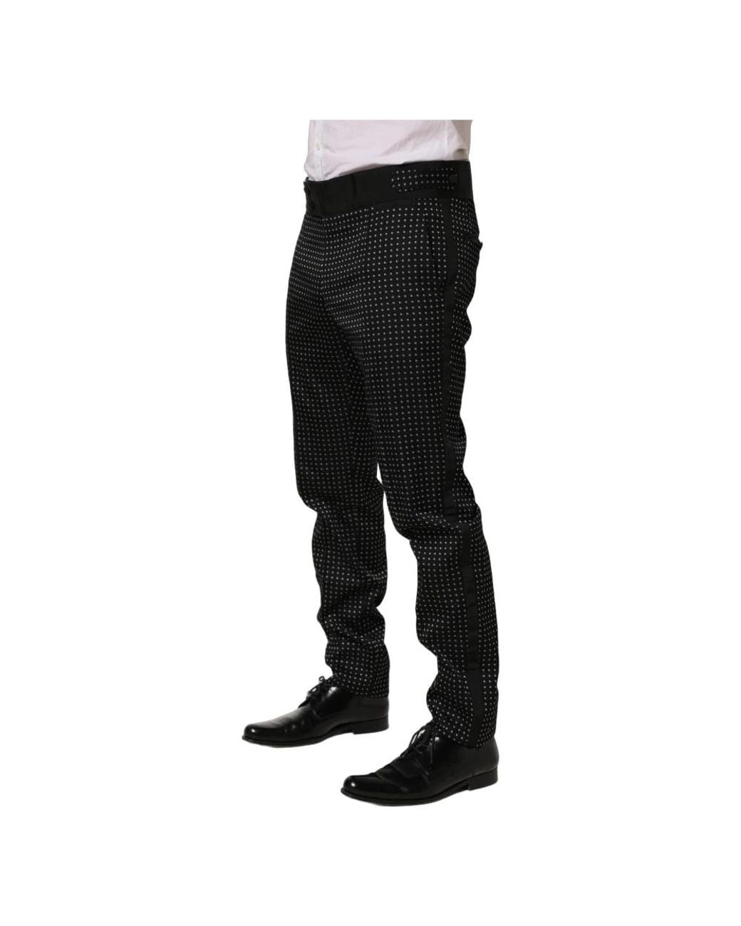 Dolce & Gabbana Black Slim-Fit Trousers for men