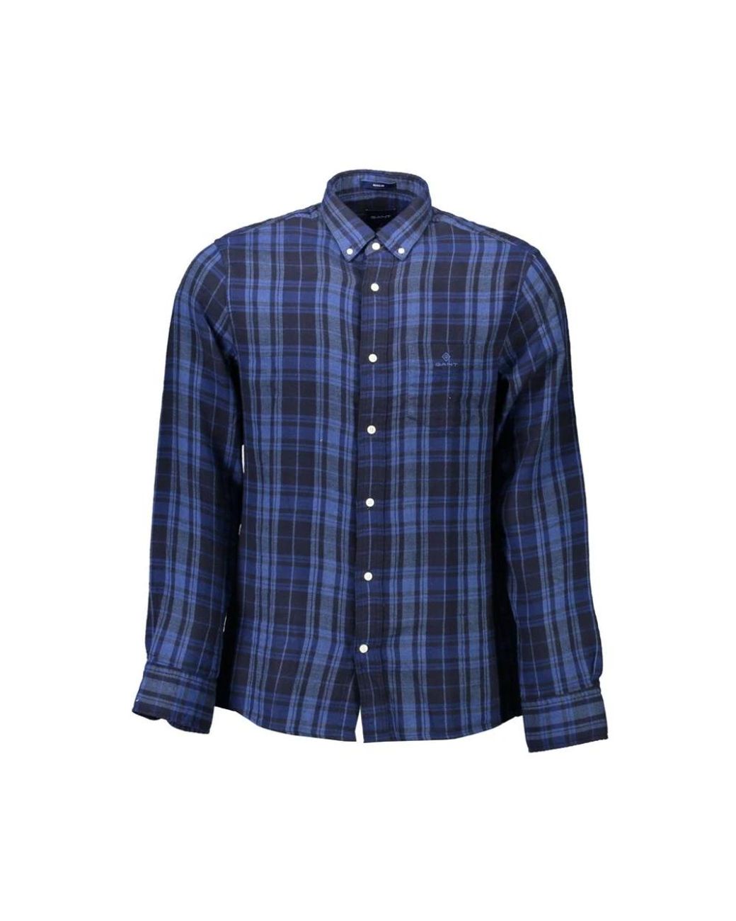 Gant Blue Cotton Shirt for men