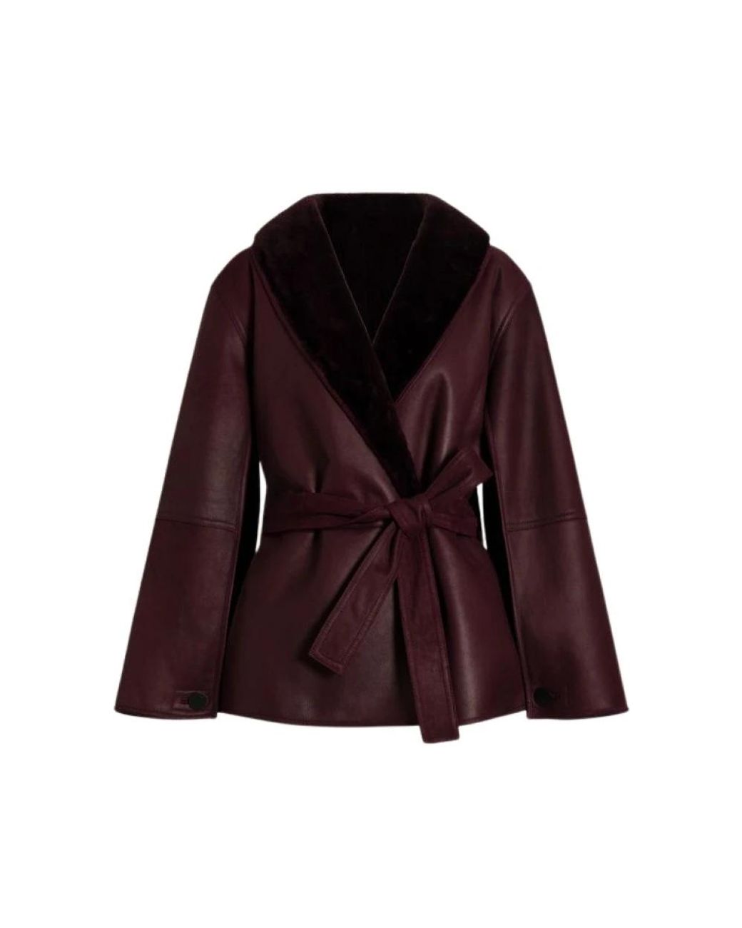 Alberta Ferretti Purple Faux Fur & Shearling Jackets