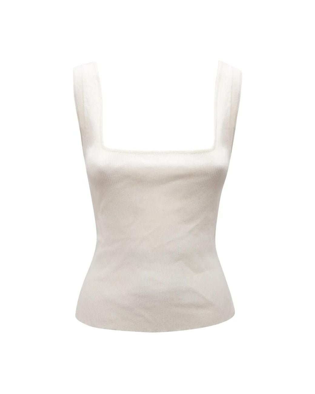 MVP WARDROBE White Sleeveless Tops