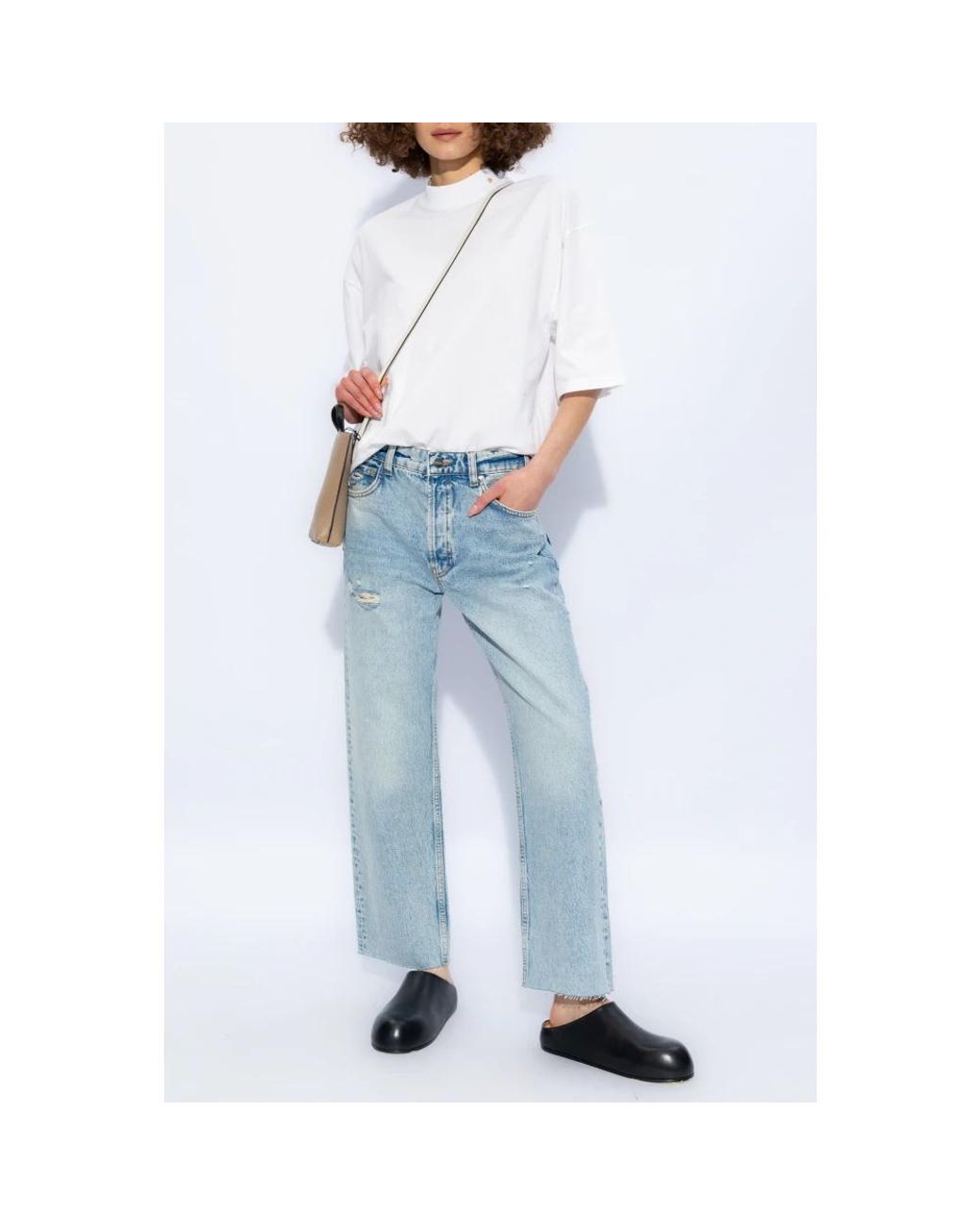 Anine Bing Blue Straight Jeans