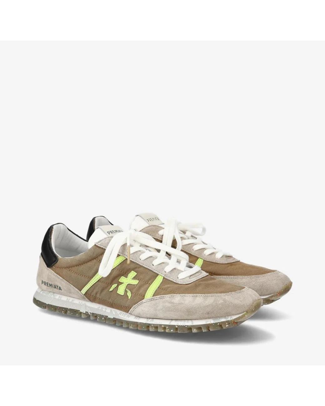 Premiata Green Sneakers for men