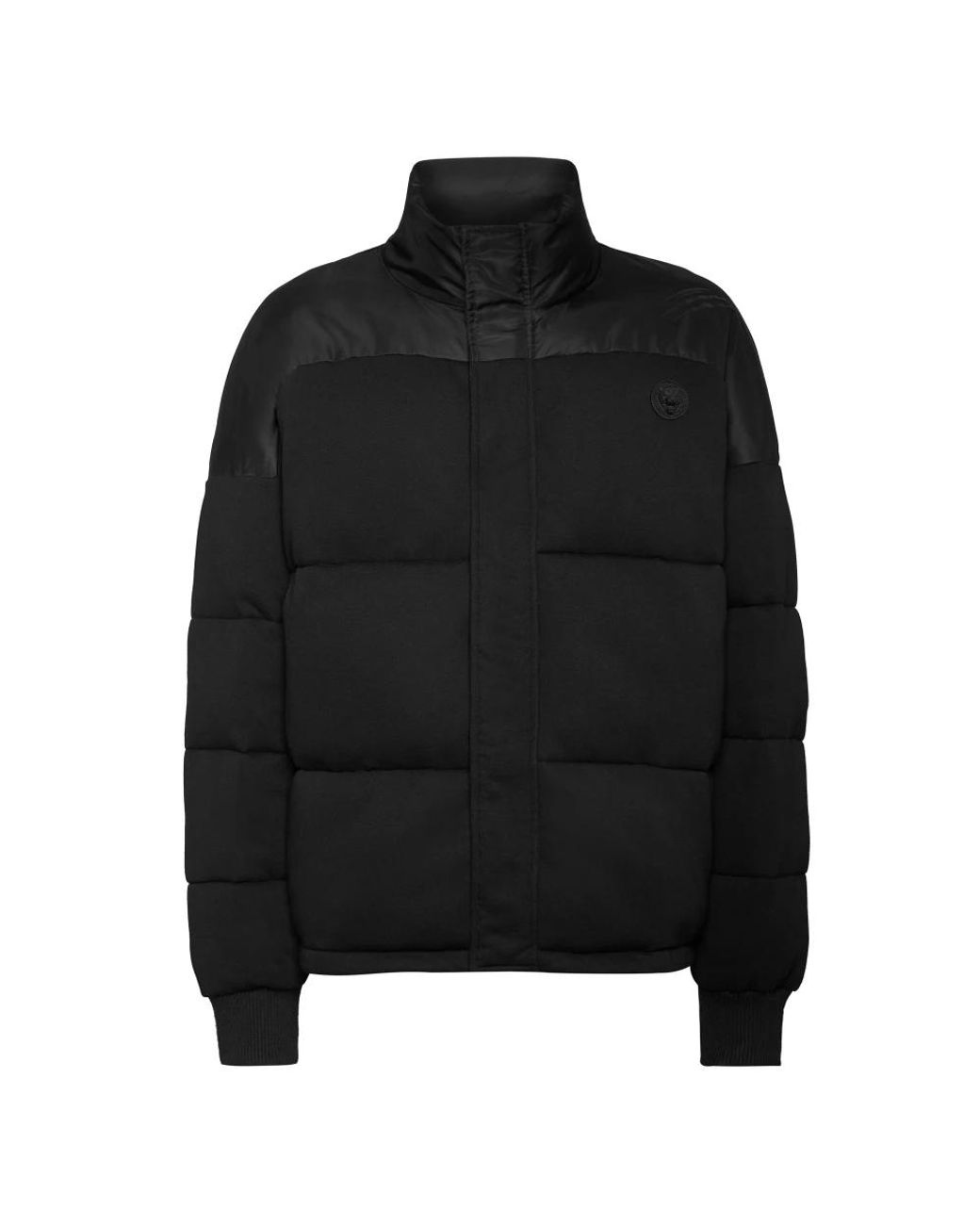 Philipp Plein Fitness ,Zwart ,Nylon Down Jacket in het Black voor heren