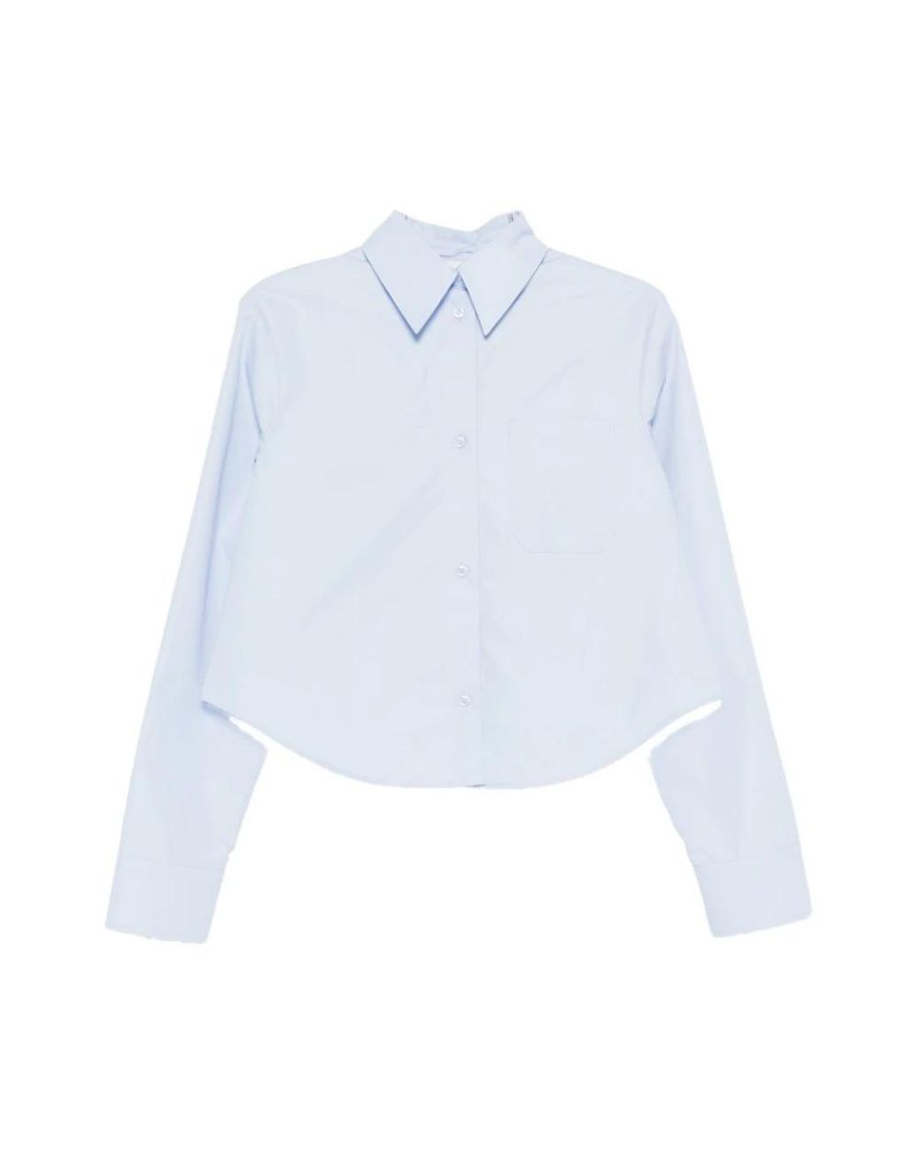Sportmax Overhemden ,Blauw ,Katoen Pre Shirt in het Blue