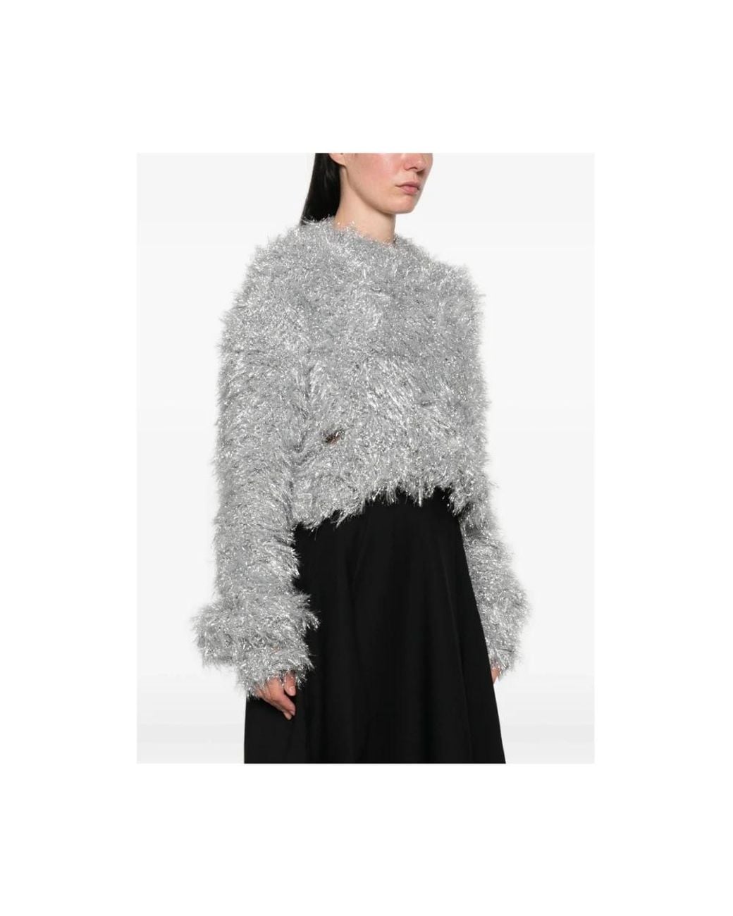Junya Watanabe Gray Round-Neck Knitwear