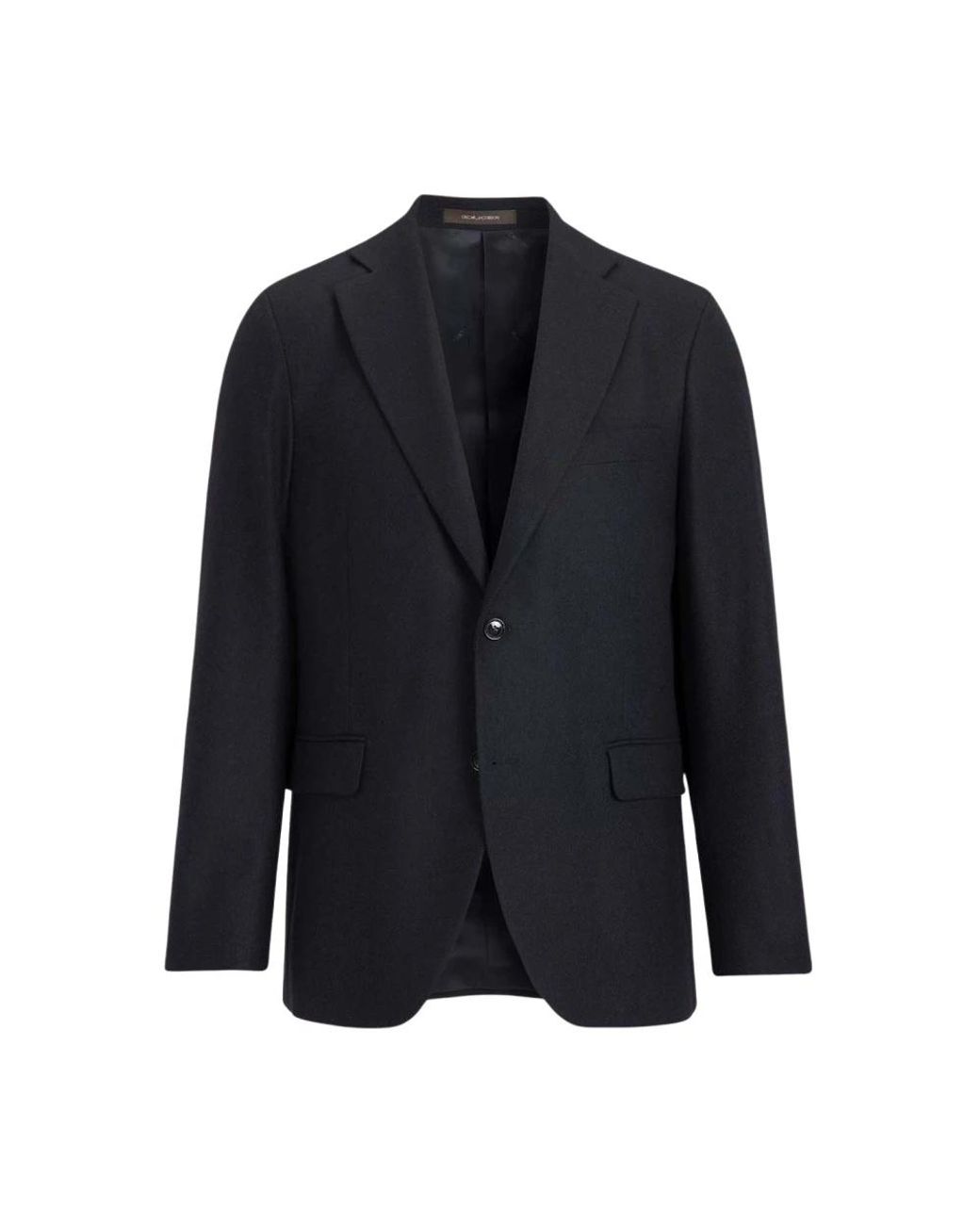Oscar Jacobson Microstructure Regular Fit Blazer in het Blue voor heren