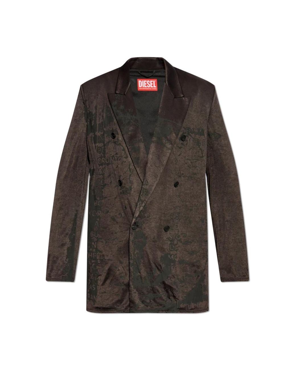 DIESEL Jassen ,Zwart ,J-Pekka-Plain Blazer in het Brown voor heren