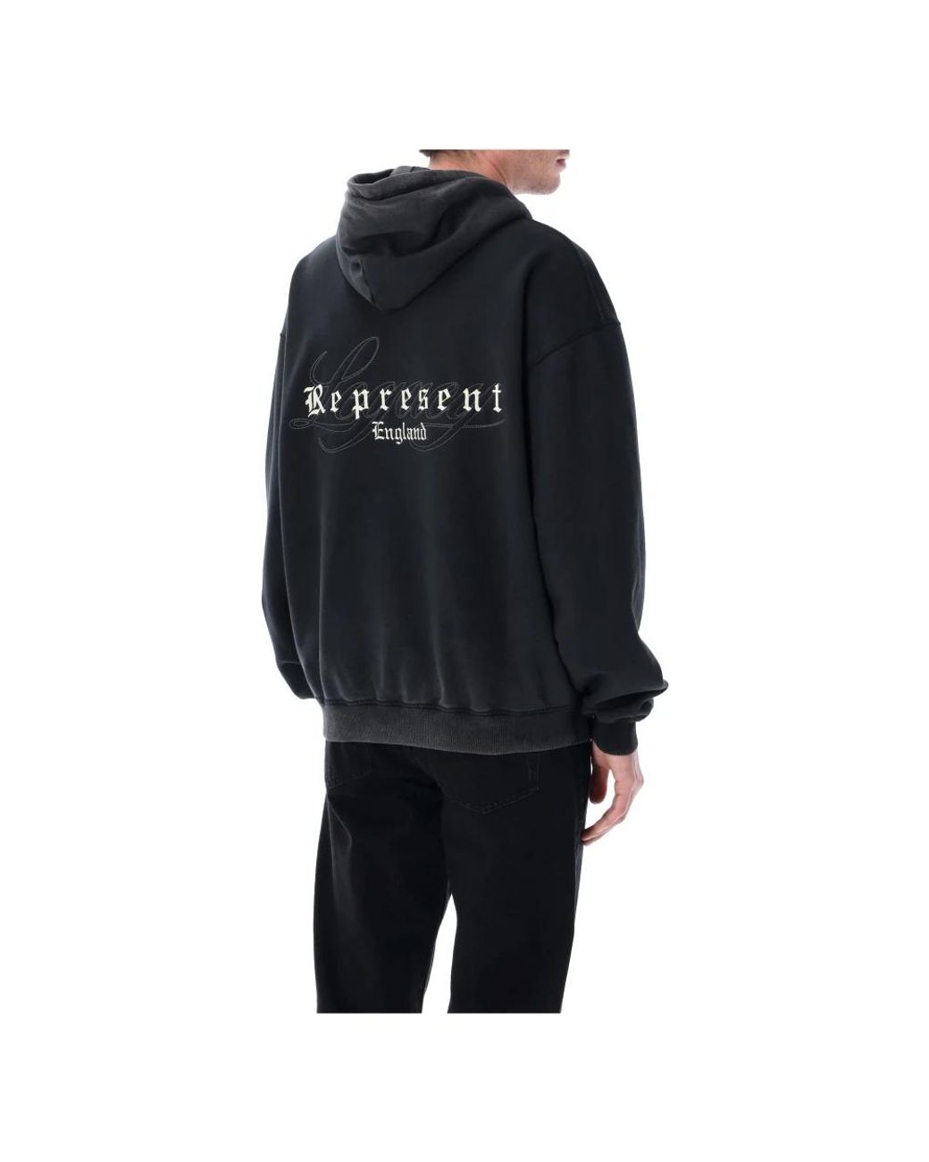 Represent Black Hoodies for men