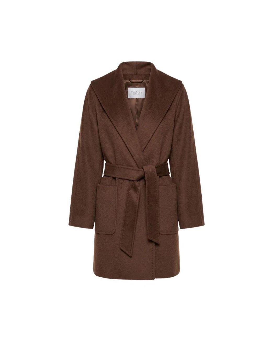 Max Mara Brown Belted Coats