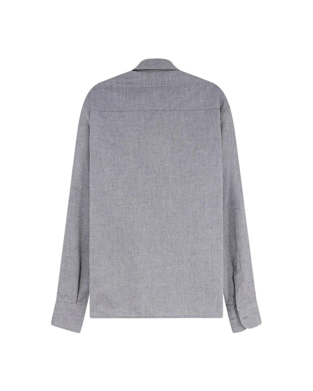 MM6 by Maison Margiela Gray Casual Shirts for men