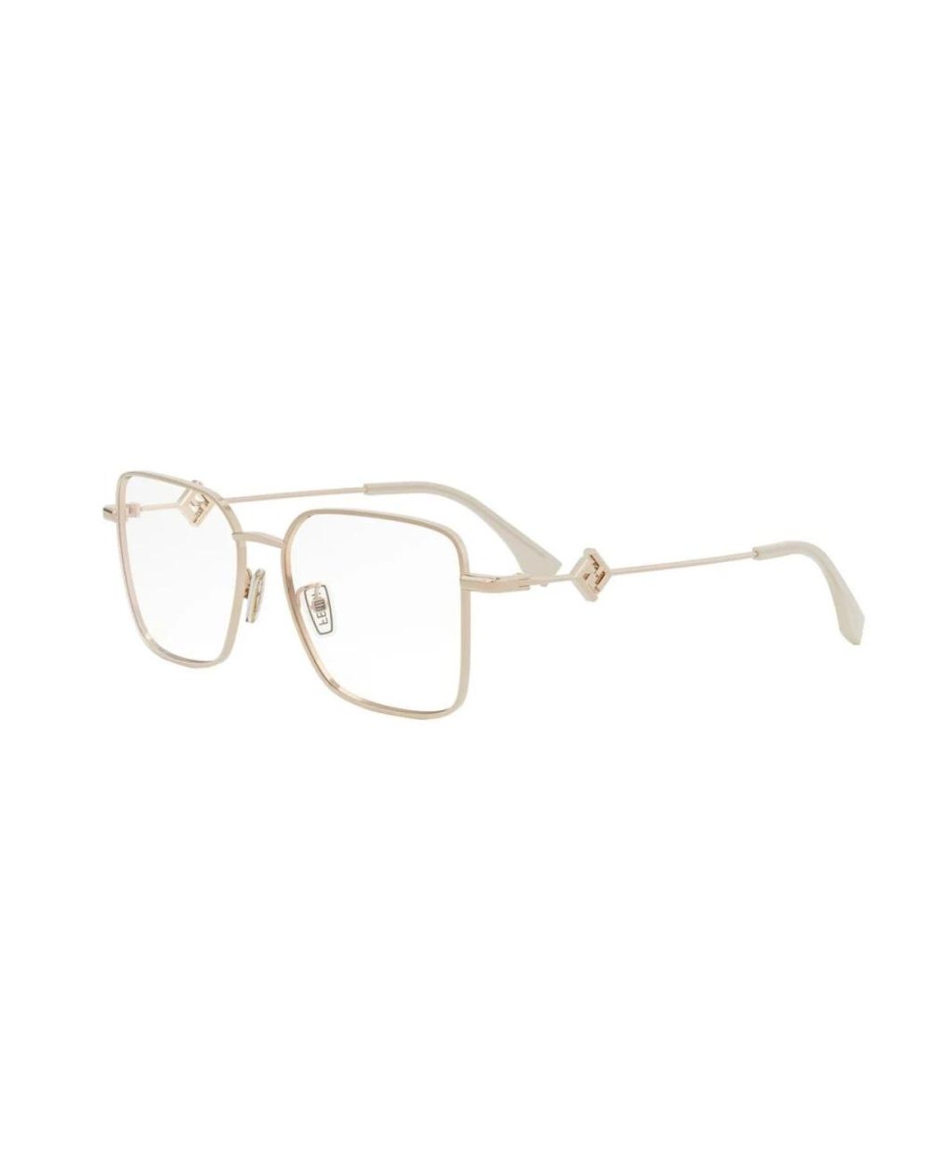 Glasses Fendi de color Metallic