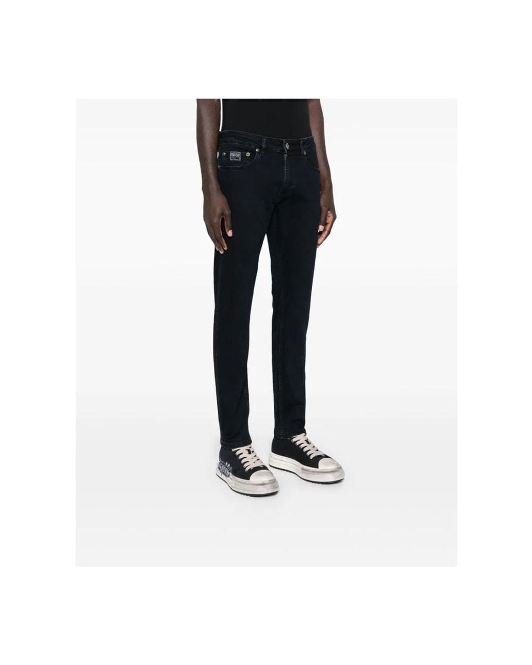 Versace Jeans Couture Black Slim-Fit Jeans for men