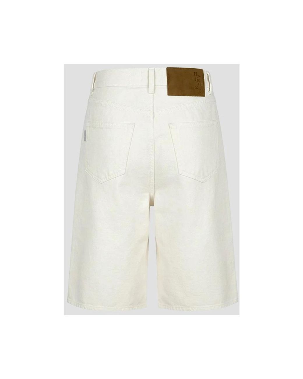 Haikure White Denim Shorts