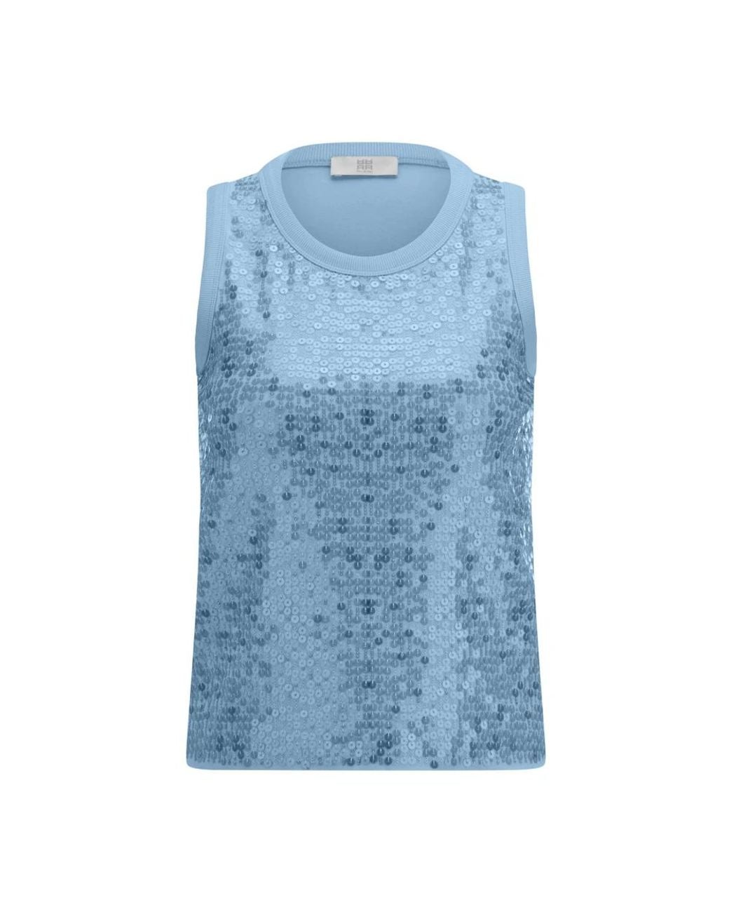 Riani Blue Sleeveless Tops