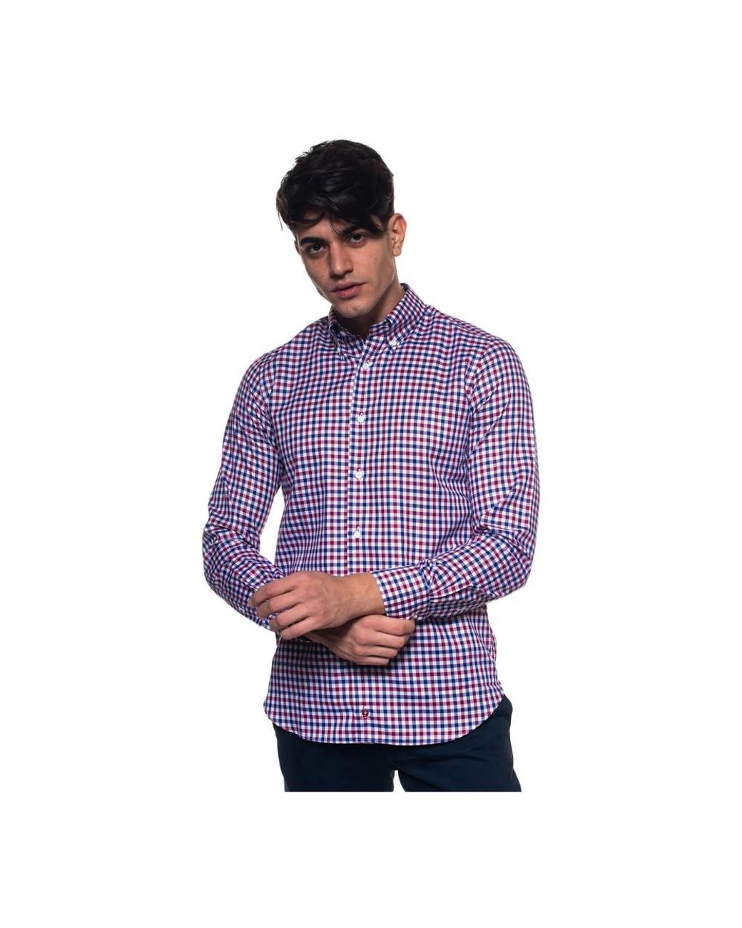 Carrel Purple Casual Shirts for men