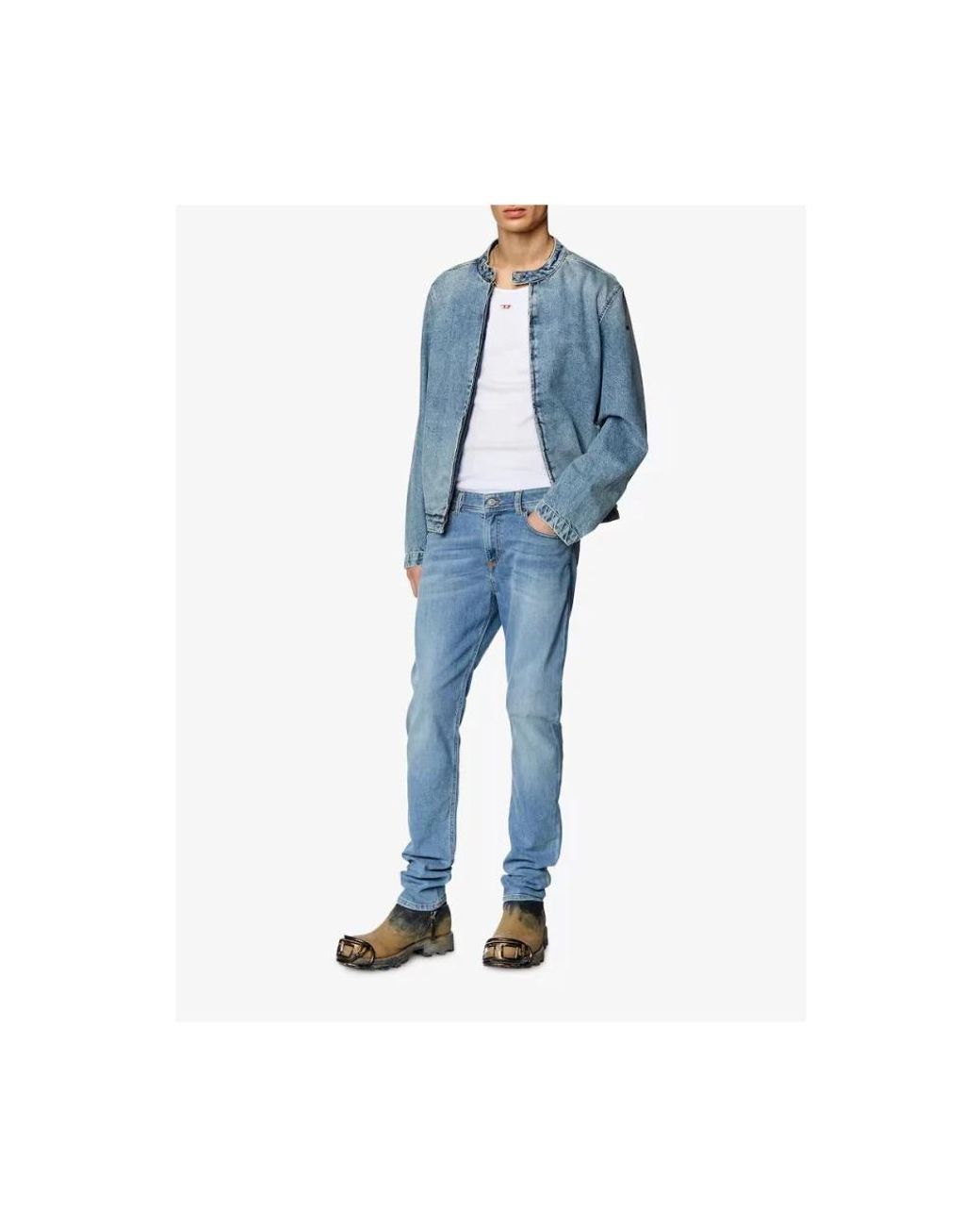 DIESEL Blue Slim Fit Jeans for men