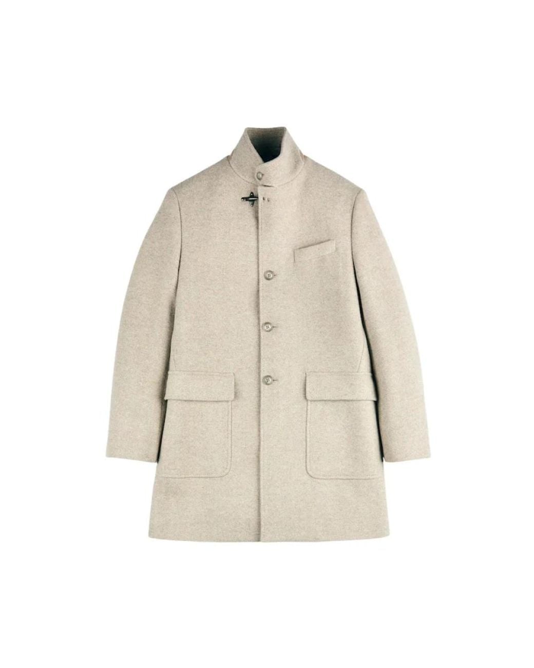 Fay Duty Coat in het Natural voor heren