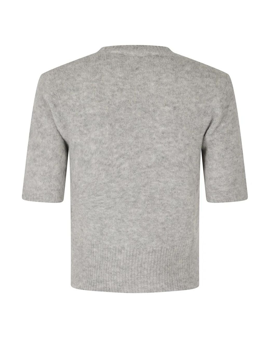 Roberto Collina Gray Round-Neck Knitwear