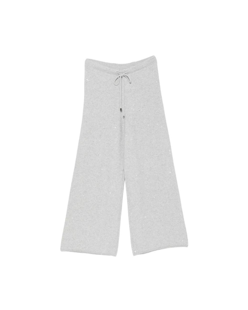 Antonelli White Wide Trousers